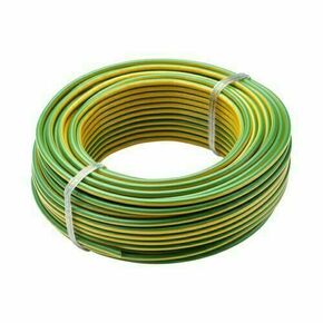 Cble unipolaire rigide HO7V-U 2,5mm jaune/vert - bobinot de 25m - Gedimat.fr