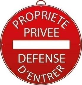 Panneaux de signalisation ''proprit prive-dfense d'entrer'' - Gedimat.fr