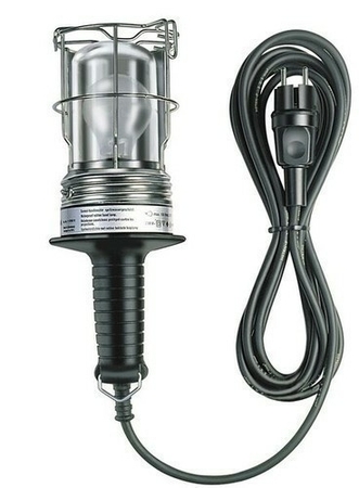 Baladeuse caoutchouc 100 W IP54 avec cordon 5m d'alimentation HO7 RN-F 2X1,0 - Gedimat.fr