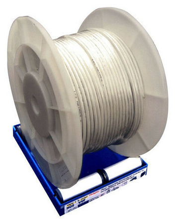Câble coaxial pour antenne télévision type 19PATCA diam.6,8mm coloris blanc vendu à la coupe au ml - Gedimat.fr