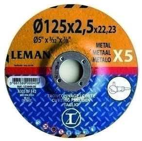 Lot de 5 disques mtal 115x2,5 md reflex gamme orange - Gedimat.fr