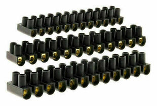Barette de connexion lectrique  vis coloris noir 3x6mm et 2x10mm - lot de 5 pices - Gedimat.fr