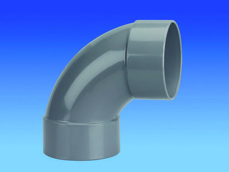 Coude d'évacuation en PVC à 87°30 femelle-femelle diam.160mm - Gedimat.fr