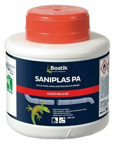 Colle PVC Saniplas PA eau potable Bostik - boîte 250ml