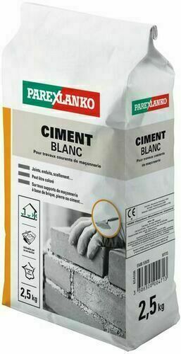 Ciment BLANC - sac de 2,5kg 
