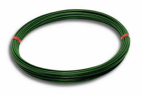 Fil tension acier plastifié vert D.ext.2.7mm - 50m 