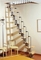 Escalier droit KARINA en acier plastifié gris haut.2,28/2,82m marches en bois (hêtre) clair finition verni - Gedimat.fr
