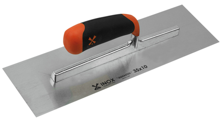 Platoir 1 main lame inox trempé biseauté larg.10cm long.35cm - Gedimat.fr