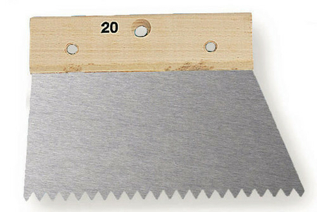 Spatule à colle dents larges pointues - 7x5mm - 20cm - Gedimat.fr
