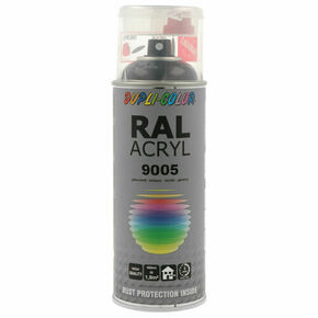 Peinture RAL-ACRYL - bombe de 400 ml - noir profond brillant - Gedimat.fr