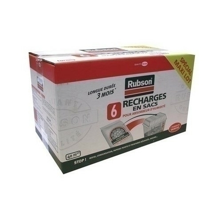 Recharche pour absorbeur lot de 6 pièces - 1kg - Gedimat.fr