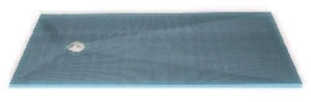 Receveur rectangulaire à carreler FUNDO WEDI polystyrène extrudé ép.40mm larg.90cm long.1,80m évacuation centré - Gedimat.fr