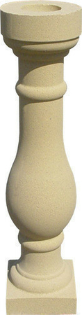 Balustre pierre reconstituée PORNIC 14x14cm haut.59cm coloris pierre - Gedimat.fr
