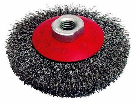 Brosse cuvette diam 115 M14 FIL 0.30 acier ondulé - Gedimat.fr