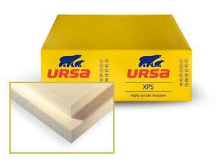 Mousse polystyrne extrud URSA XPS N III L - 1,25x0,6m Ep.80mm - R=2,20m.K/W. - Gedimat.fr