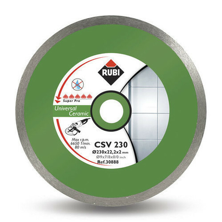 Disque diamanté jante continue laser coupe à sec diam.115mm - Gedimat.fr