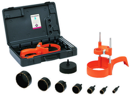 Kit de trépans professionnels diamant FORAGRES avec guide et valise de rangement - Gedimat.fr
