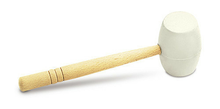 Maillet caoutchouc blanc 500g - Gedimat.fr