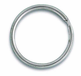 Anneau bris acier nickel D.int.18mm - blister de 6 pices - Gedimat.fr