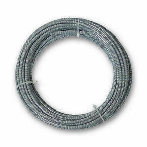 Câble gaine pvc acier dur galvanisé D2.5/3.5mm charge de travail 67kg - 20m - Gedimat.fr