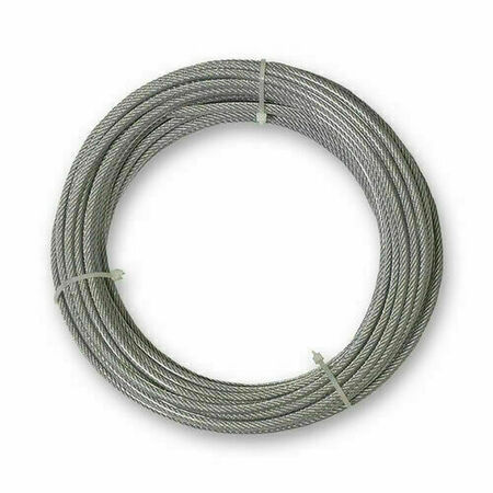 Cble gaine pvc acier dur galvanis D4/6mm charge de travail 159kg - 20m - Gedimat.fr