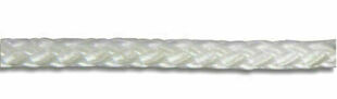Corde polyamide tresse blanche D4mm - bobine de 100m - Gedimat.fr