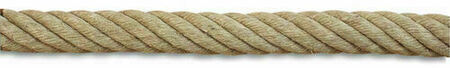 Corde pour rampe d'escalier chanvre coloris naturel beige diam.32mm - Gedimat.fr
