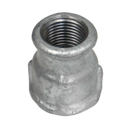 Manchon acier galvanisé double femelle réduit diam.26x34mm/diam.20x27mm 1 pièce en vrac avec lien - Gedimat.fr