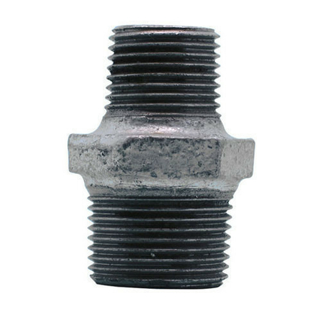 Mamelon réduit acier galvanisé double mâle FG245 diam.40x49mm réduit diam.33x42mm avec lien 1 pièce - Gedimat.fr