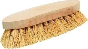 Brosse de lavage crinire fibres chiendent semelle bois 25cm - Gedimat.fr