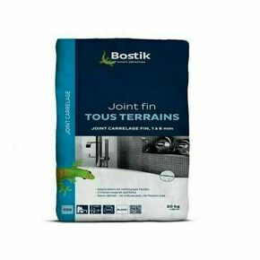 Joint de carrelage JOINT FIN TOUS TERRAINS blanc - sac papier de 20kg - Gedimat.fr