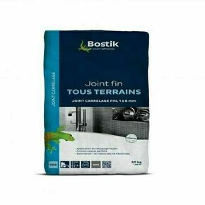 Joint de carrelage JOINT FIN TOUS TERRAINS gris - sac papier de 20kg - Gedimat.fr