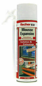 Mousse expansive polyuréthane PU 1/500 - Fischer - Bombe de 500ml