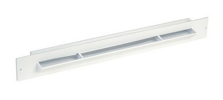 Grille entrée d'air auto-réglable coloris blanc larg.380mm haut.34mm - Gedimat.fr