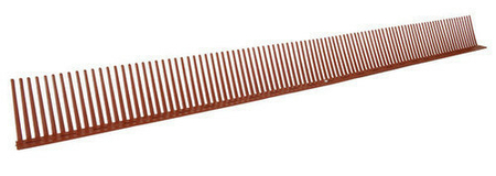 Closoir de couverture NICOLL PVC haut.68mm long.1m coloris rouge tuile - Gedimat.fr