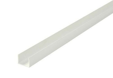 Profilé de finition en U PVC NICOLL BELRIV long.2m coloris blanc - Gedimat.fr
