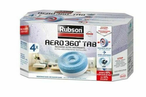 Rubson Aero 360° Absorbeur d'Humidité 20 m² + 2 recharges