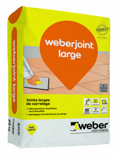 WEBER - Joint de carrelage weberjoint large - gris perle E07 - sac de 25 kg