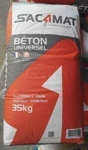 Beton universel SACAMAT pret a l emploi sac de 35kg Gedimat