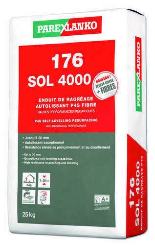 Les produits   Poudre et liant - Ragréage sol autolissant p3  25kg