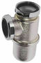 Siphon de lavabo en laiton nickelé mat non réglable - Gedimat.fr
