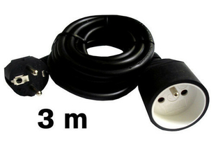 Cble lectrique souple H05VVF section 3G1,5mm coloris noir en bobine de 3m - Gedimat.fr