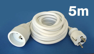 Cble lectrique souple H05VVF section 3G1,5mm coloris blanc en bobine de 5m - Gedimat.fr