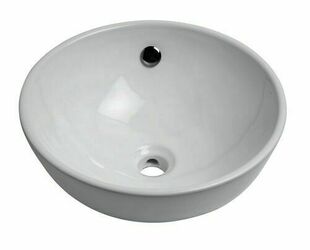 Vasque à poser BOSTON porcelaine blanc - D.41cm - H.18,5cm - Gedimat.fr