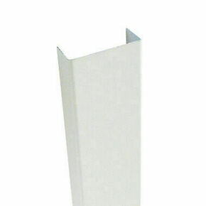 Profil de finition U alu laqu blanc - 3000x79x33mm - Gedimat.fr