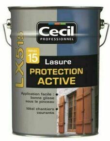 Lasure protection active LX 515 incolore satin - pot 5l - Gedimat.fr