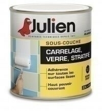 Sous couche verre carrelage et stratifié J7 JULIEN satinée pot de 2,5 litres - Gedimat.fr