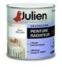 Peinture radiateur JULIEN bidon de 2,50 litres blanc satin - Gedimat.fr