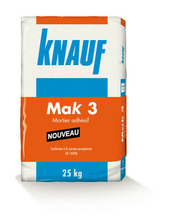 Mortier adhesif MAK3 sac de 8kg - Gedimat.fr