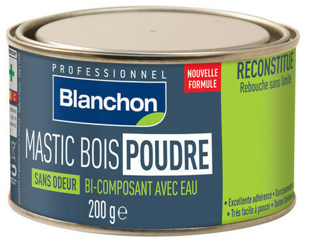 Mastic Bois Poudre sans odeur chêne clair 200g - Gedimat.fr
